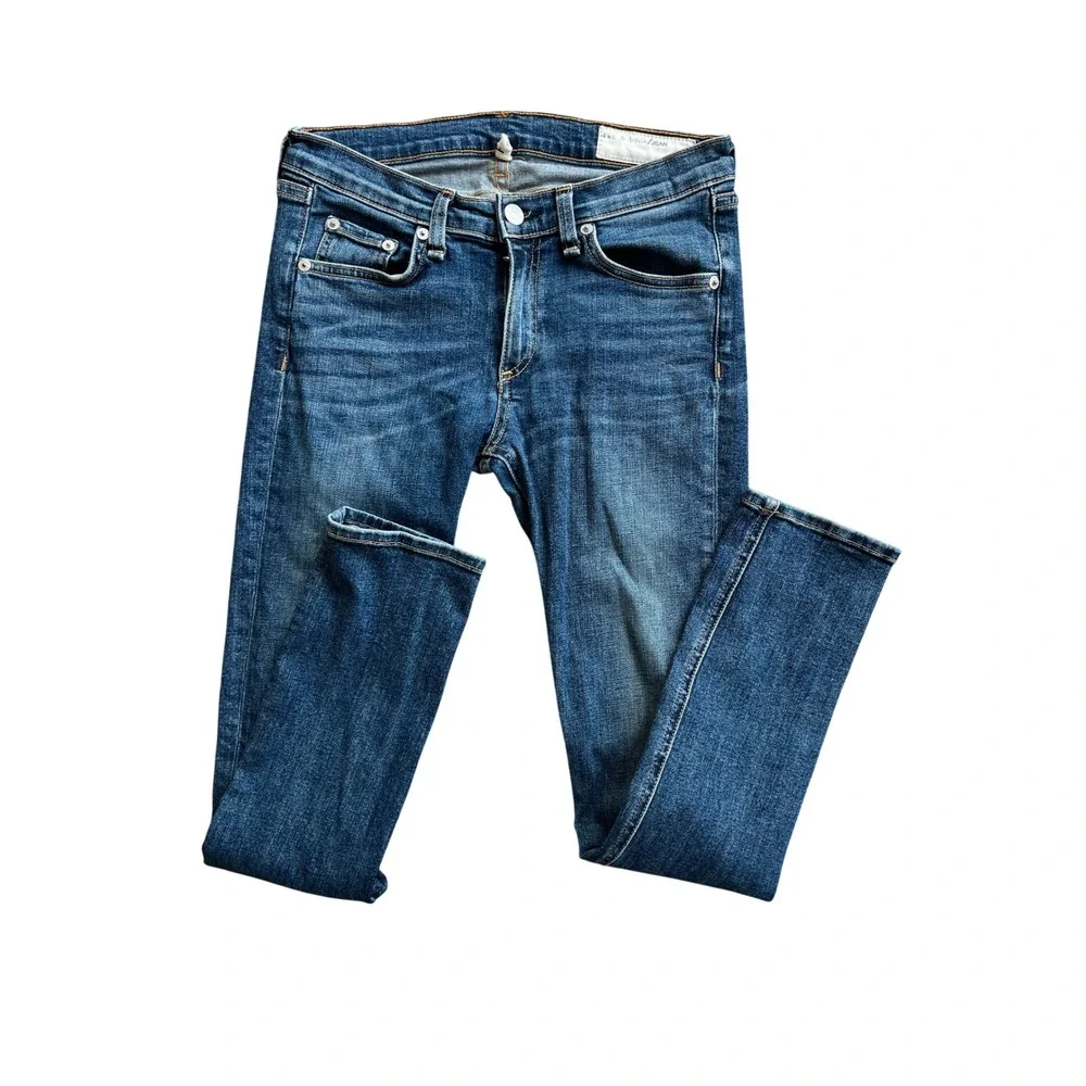Rag & Bone JEAN Capri Skinny Jeans Dark Indigo Wash‎ Size 27 Made in USA